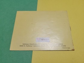 The Adventures of Rocky And Bullwinkle & Friends Nintendo NES Instruction Manual