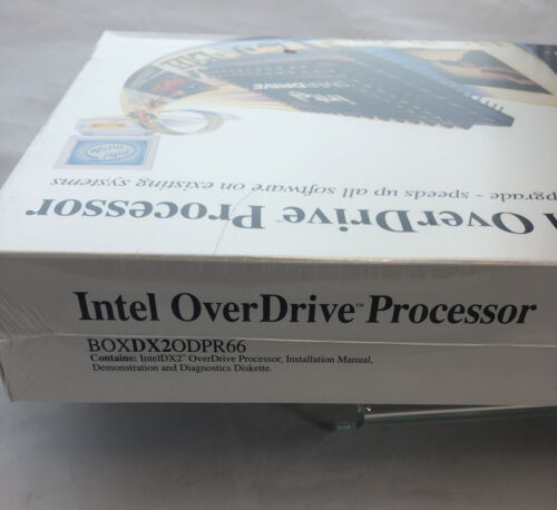 NEW 486 DX66 Retail BOX INTEL PROCESSOR DX2ODPR66 486 DX2 66Mhz OverDrive CPU - Picture 4 of 12