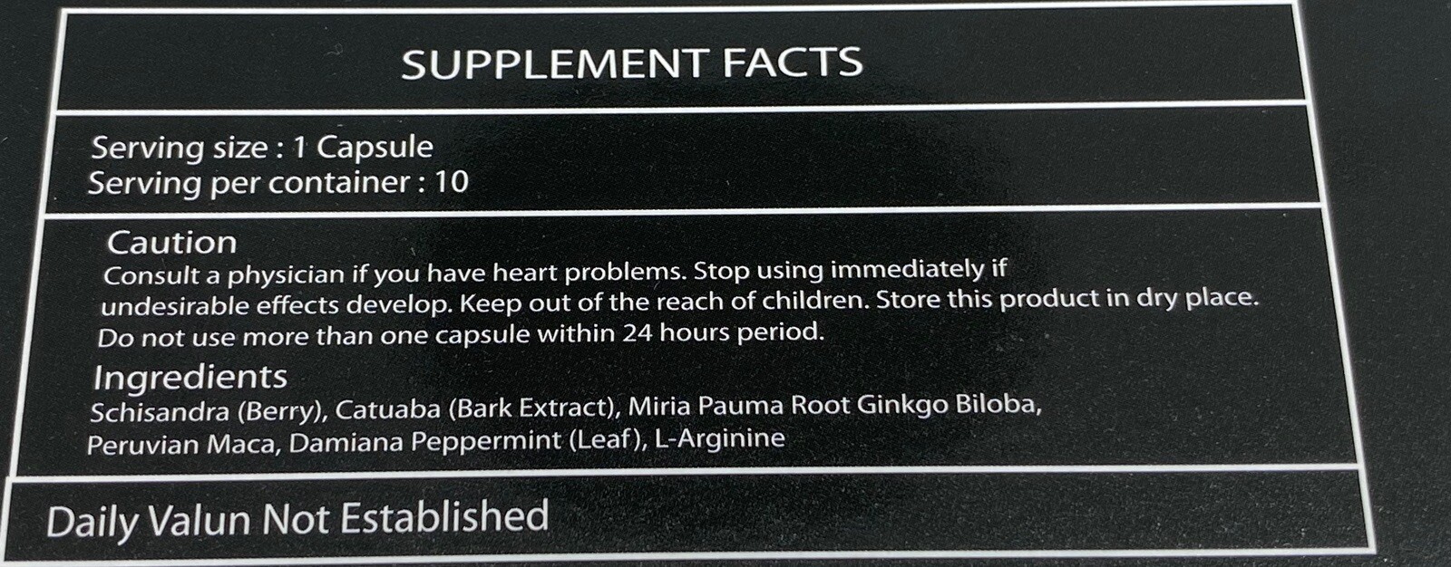10 x Max herbal  Male Enhancing Support Supplement Natural Last Longer  10 Ct