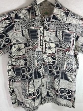 Paradise Bay Medium Hawaiian Shirt Vintage Cotton USA Made Summer Casual Wear