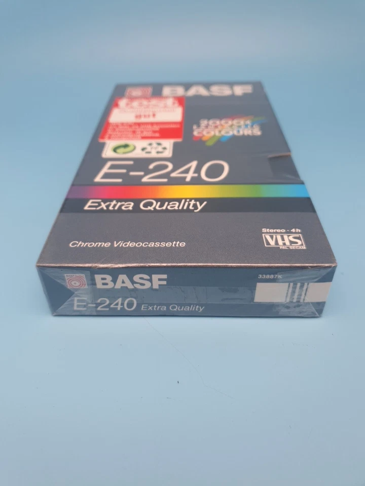 BASF E 240 VHS Chrome Videokassette Extra Quality Neu und verschweißt - Bild 3 von 3