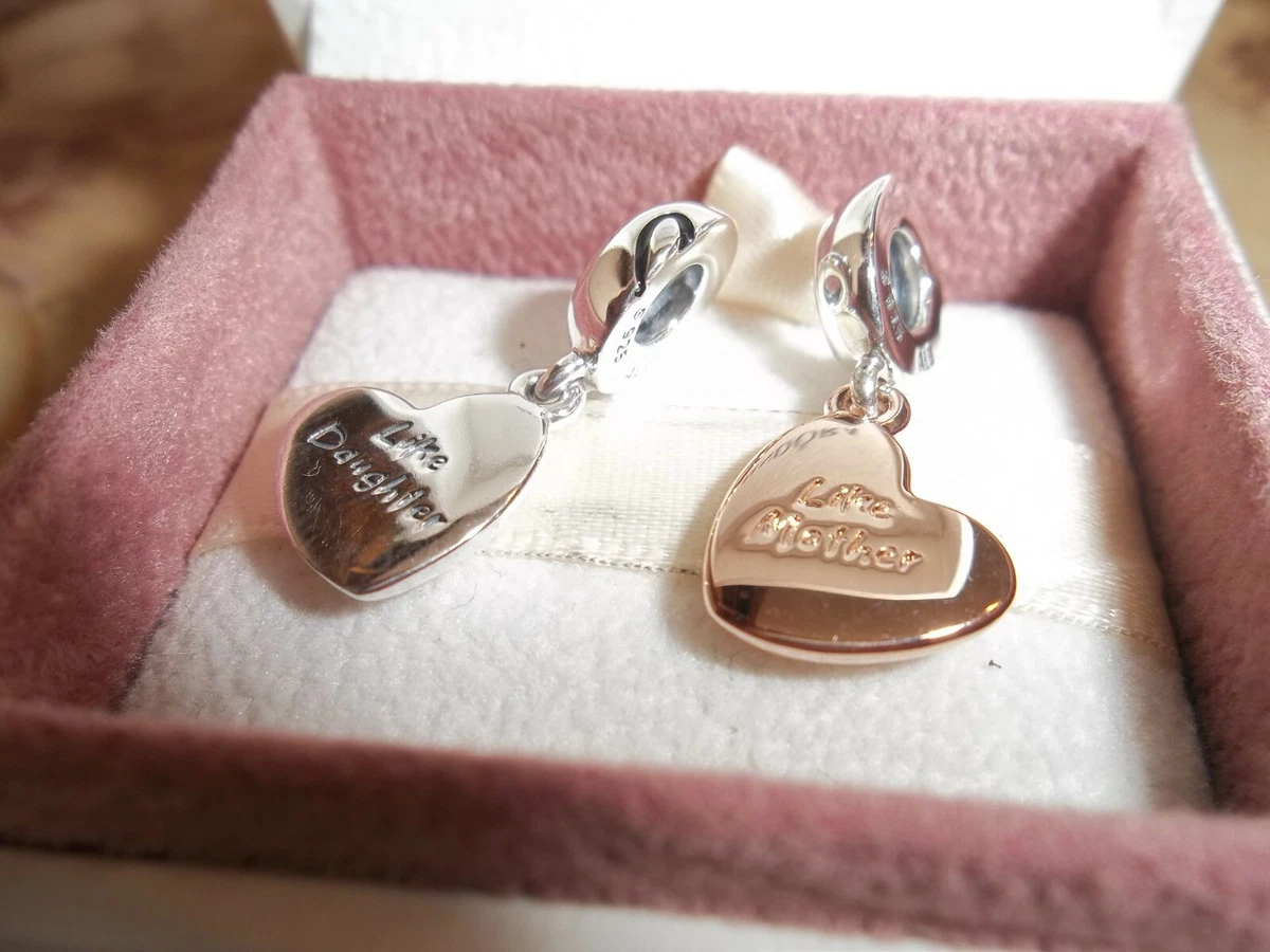 Genuine Authentic Pandora Rose Gold Mother Daughter Love Charm 787783EN16