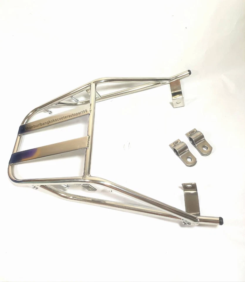 Rear luggage Rack Shiny Stanless Set Clamp Lock for YAMAHA SR400 YAMAHA SR 500 - Imagem 3 de 4