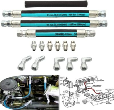 #ad High Pressure Oil Pump HPOP Hoses Lines Kits For 1999 2003 Ford Powerstroke 7.3L $32.22