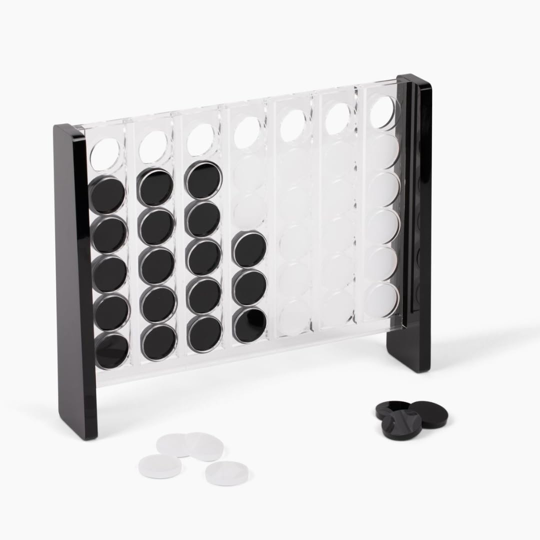 Unique Four in a Row - Acrylic 4 in a Row Game - Board Game Decor - Coffee Table