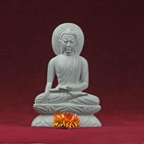 Buddha Sculpture Stone Yoga Meditation Figurine Buddhism Gift Altar Decoration - Picture 19 of 40