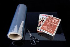 CLEAR ARCHIVAL BOOK JACKET COVER 330mm x 20m roll - acid free film
