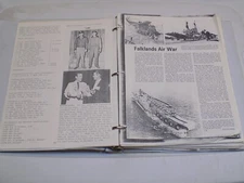 Scrapbook Clippings Old Photo Copy RAF Pilot WWII Vintage Falkland Harrier Plane