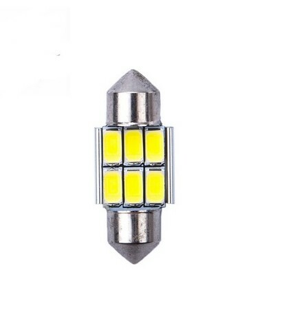 2 Ampoules LED BA9S T4W - Blanc Froid 6500K - 12V - Pour Feux De Position & Intérieur