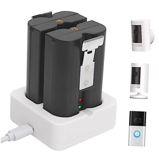 Ring Kamera Akku 6040 MAh Li-Ionen-Akku Für Ring-Vio V4, Kompatibel Mit Ring Vio Doorbell 4/3/2 Stick Up Cam-Akku (2. Und 3. Generation), 3,65 V Ring Doorbell Akku
