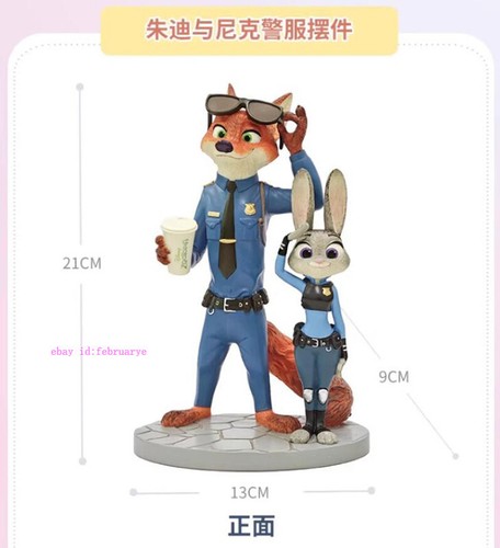 Enesco Toy Zootopia Judy And Nick Interaction Resin (Police Uniform Ver) InStock - Picture 12 of 14