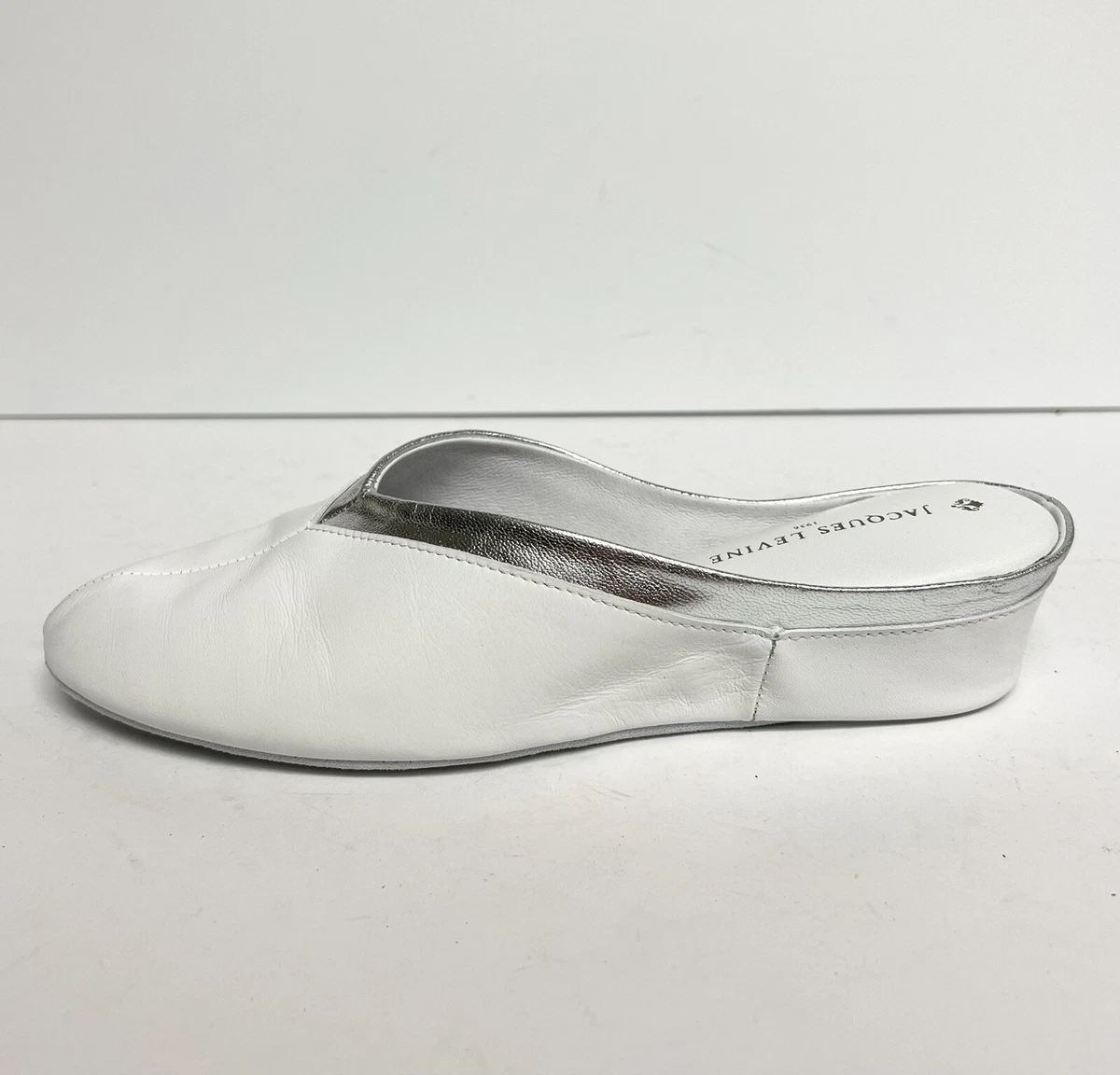 Jacques Levine Womens Slippers White Size 8 M eBay