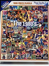 White Mountain 1000 Piece Jigsaw Puzzle THE 1980's - Made In The USA