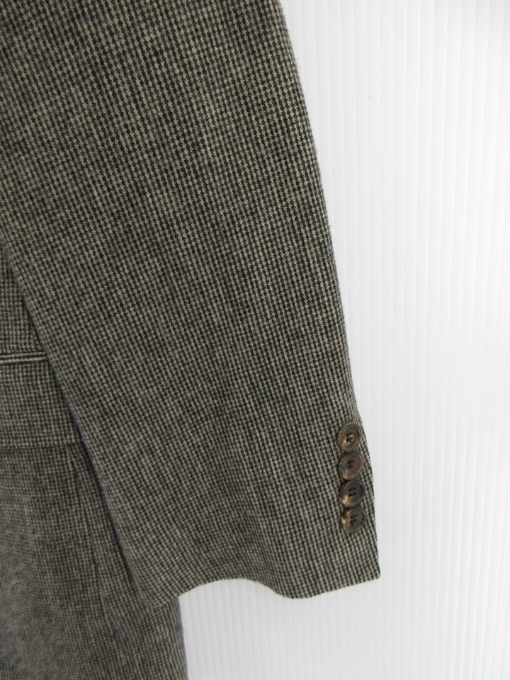 Brooks Brothers 运动外套男式 42 长棕色 Fitzgerald 非结构化西装外套 * — 第 3/4 张图片