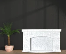 Miniature Fireplace Dollhouse Memorial lantern Christmas  Marble 3D Printed