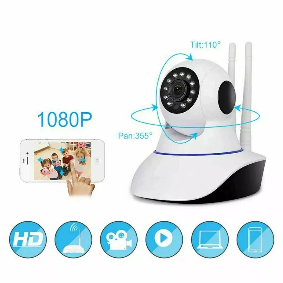 Telecamera IP WiFi 1080 HD Visione Notturna Audio Bidirezionale Controllo da APP - Immagine 2 di 4