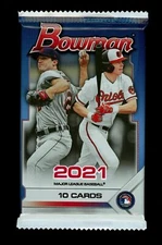 2021 Bowman w/ Chrome Guaranteed (Gold Ref Auto /50) Hot Pack