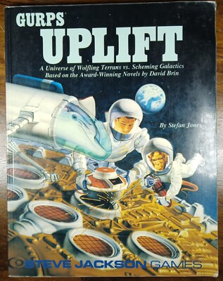 GURPS Uplift (1990, Steve Jackson Games 6035) RPG vg David Brin Stefan Jones