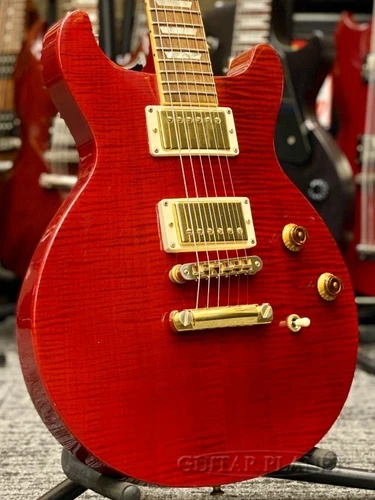 Gibson 2006 Les Paul Standard DC Plus Trans Red Gold Hardware Electric Guitar