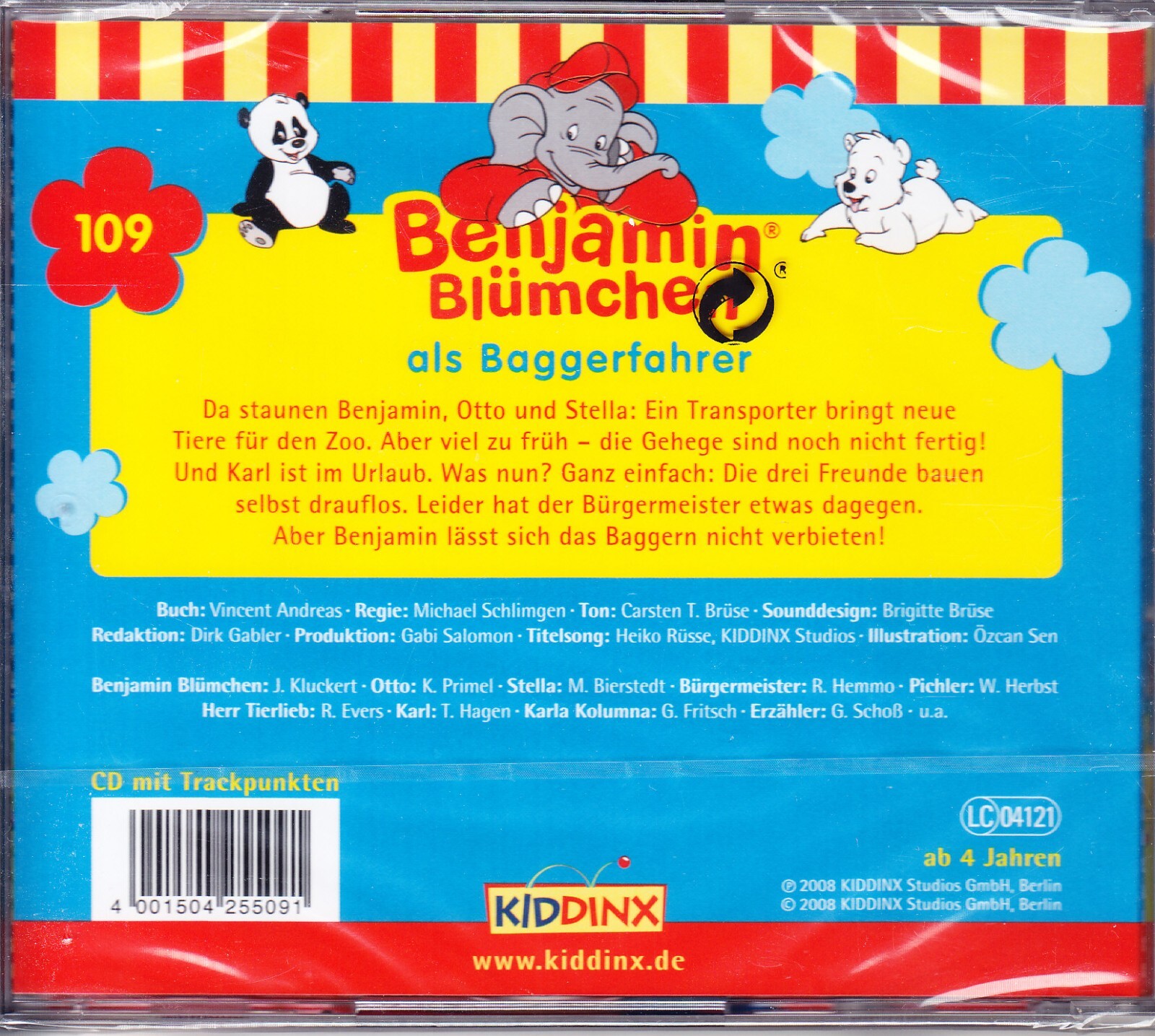 Thumbnail - Cd Benjamin Blümchen 109 - Als Baggerfahrer - Kiddinx - Neu/ovp