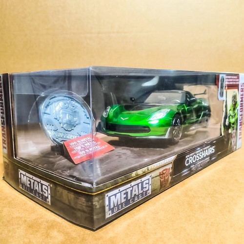 JADA Diecast Transformers Crosshairs 2016 Chevy Corvette Stingray Last Knight - Picture 2 of 5
