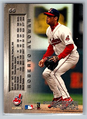 2000 Metal Baseball #66 Roberto Alomar Cleveland Indians HOF EX