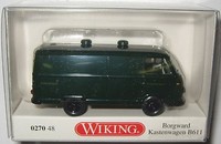 Wiking 027048 Borgward B611 Kastenwagen Gefangenentransporter TannengrüN 1:87 H0