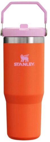 Stanley Stainless Steel Ice Flow  TUMBLER. Flip Straw. 30 oz. Poppy. - Afbeelding 1 van 4