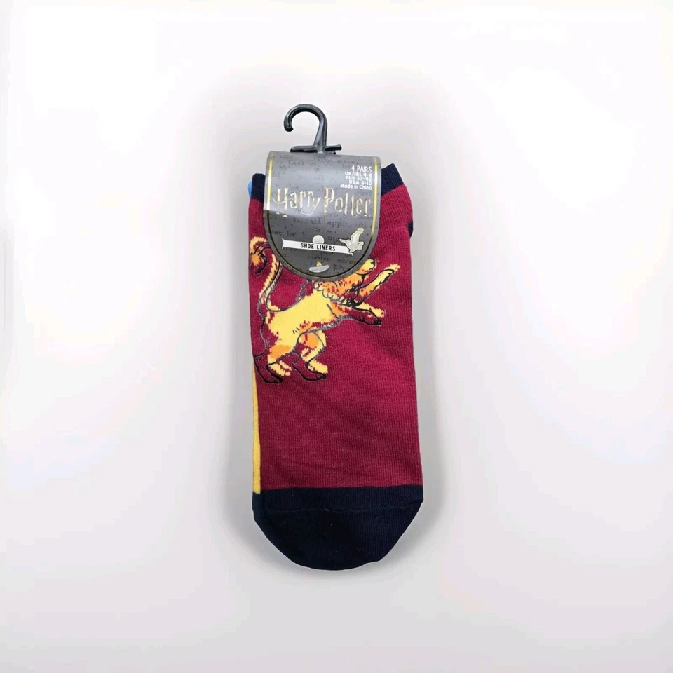 Harry Potter All 4 House Calcetines al Tobillo 4 Piezas Primark Para Mujer Novedad Acogedor Invierno Foto 3 de 4