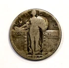 1927 S Standing Liberty Silver Quarter 25c G Good Condition