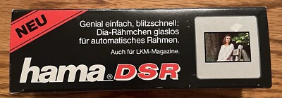 New Hama DSR 1.6mm Plastic Slide Frames Automatic Framing LKM 100 Count Germany