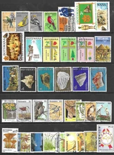 Botswana 1967-2002 Mixed Selection 36 x Values M/Used