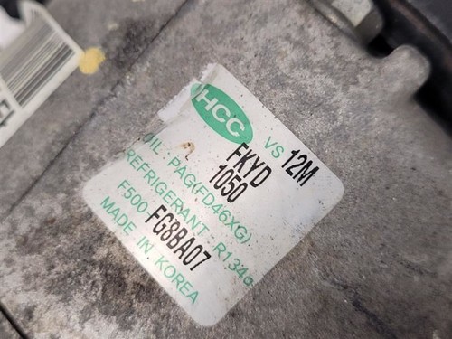KIA SOUL 2010-2011 AC Compressor 2.0L FWD AOD 977012K101 - Picture 3 of 12