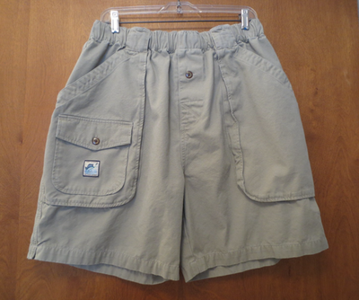 #ad Size XL Original Island Sport Men#x27;s Kay Largo Green Elastic Waist Cargo Shorts $19.95