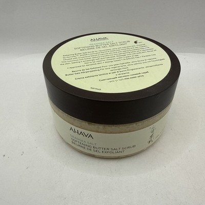 AHAVA Dead Sea Salt Softening Butter Salt Scrub Rich, Buttery Body Scrub