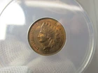1909 US Indian Cent Coin Graded ANACS MS64 MS-64 RB Red Brown Penny MS 64