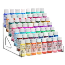 Clear Paint Organizer,7 Layers Acrylic Paint Organizer,Paint Storage Rack,Craft