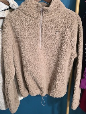 Women's Champion Teddy Bear Fleece Pullover Super Soft Fleece Lining -Size Large