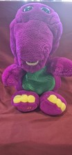 Vintage 1992 Barney Puppet Dakin The Purple Dinosaur 14" Plush Toy Animated TV