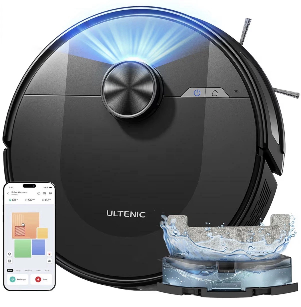 Ultenic Robot Vacuum Cleaner with Mop 8000Pa/200Mins