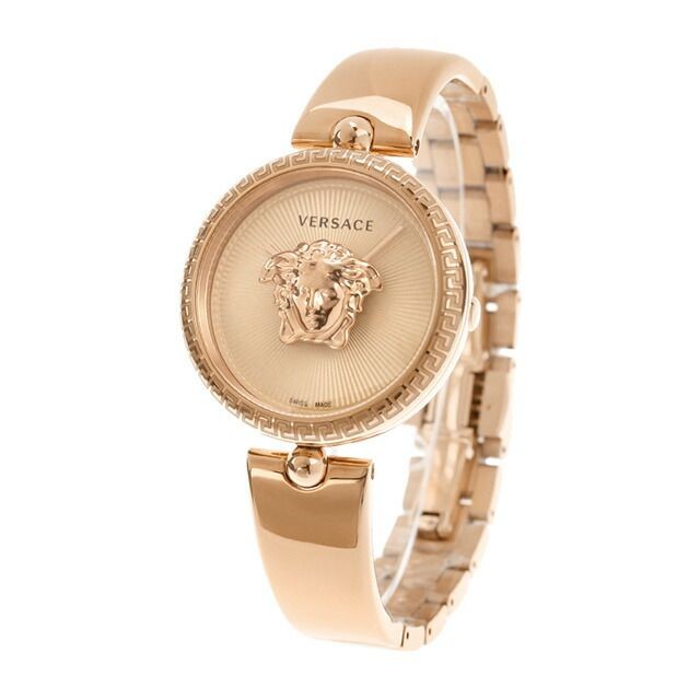 Versace Women's Palazzo Empire VECQ00718 Quartz Watch Pink Gold Used From Japan