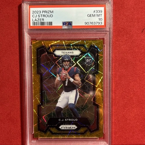 2023 Panini Prizm - Rookies C.J. Stroud #339 Lazer Prizm (RC) PSA 10