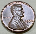 1956 Lincoln Wheat Cent Penny 5618N