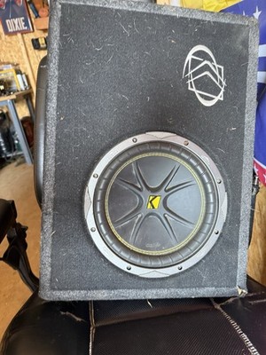 Double 10 inch kicker comp earlier model with kicker subwoofer box.