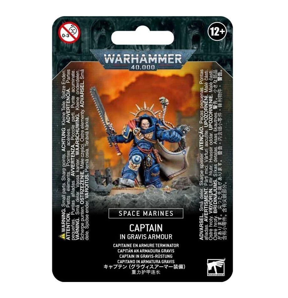 40K: Space Marines: Captain in Gravis Armor     NOS     Free Shipping