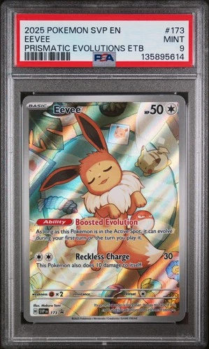2025 POKEMON SVP EN-SV BLACK STAR PROMO #173 EEVEE PSA 9