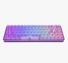 Higround Crystal Amethyst Basecamp 65% Mechanical Keyboard, White Flame
