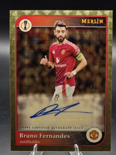 Bruno Fernandes 2024-25 Topps Merlin SUPERFRACTOR 1/1 AUTO Manchester United 🔥