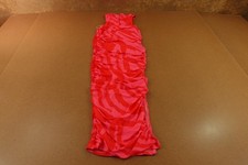 Fashion Nova Womens Size XS Pink Mesh Strappy Ruched Melina Midi Dress NWT