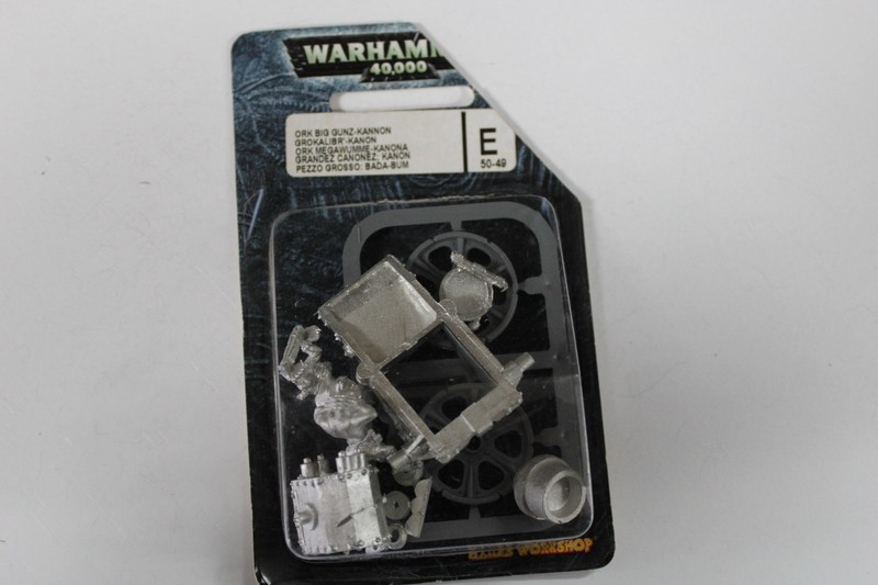 Warhammer 40K Space Orks Ork OOP Metal Ork Big Gunz Kannon Blister 72926 Y